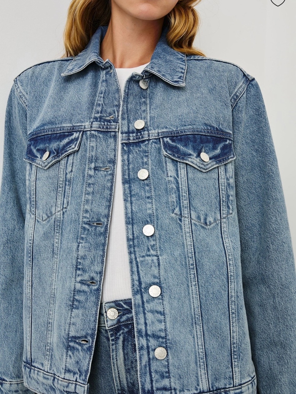 NWT Rails Grove Embossed Indigo Denim Jacket